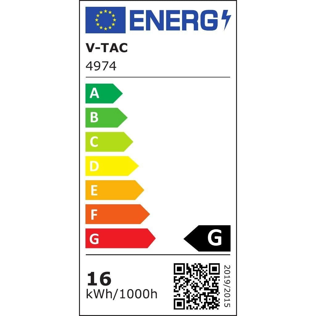 TUBO LED PLAFONIERA 16W LAMPADINA 60CM V-TAC Tubo LED Prismatico 16W 60cm  3000k luce calda - V-TAC