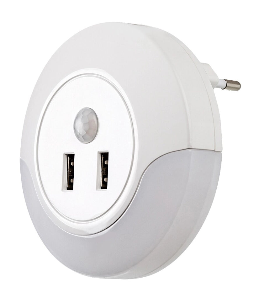 Lampada notte presa sensore USB LED 13,9W bianca Rabalux