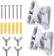 Supporti per Bandiere in Alluminio Leggero - 2 Pezzi - Resistente all'Oxidazione