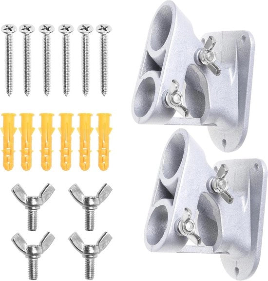 Supporti per Bandiere in Alluminio Leggero - 2 Pezzi - Resistente all'Oxidazione