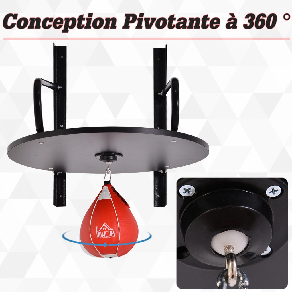 Punching Ball Poire Boxe con Supporto ¨C zephmum ¨C Rosso Nero