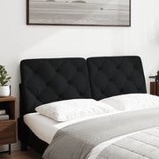 Cuscino Testiera-Cuscino per Testiera Nero 120 cm in Tessuto