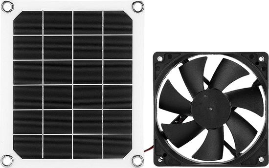 Ventilatore di scarico idrorepellente alimentato da energia solare per pollaio - ventilatore potente con silicio monocristallino
