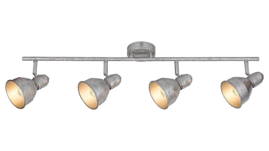 Barra spot Thelma argento anticato 4xE14 40W Rabalux