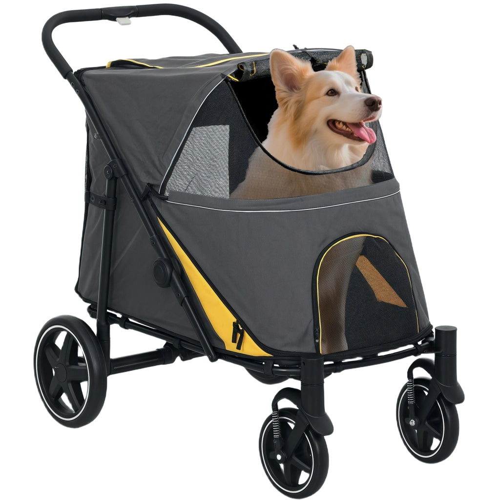 Carrello pieghevole per cani ¨C Minimal ¨C grigio scuro