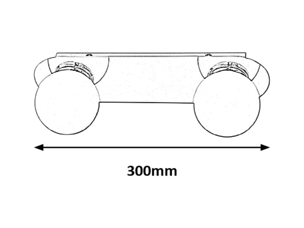 Applique plafoniera bagno Becca cromata G9 Rabalux 2111