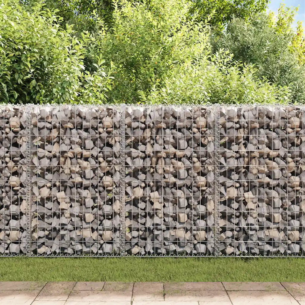 Gabbione in Rete in Acciaio Zincato 200x30x100 cm