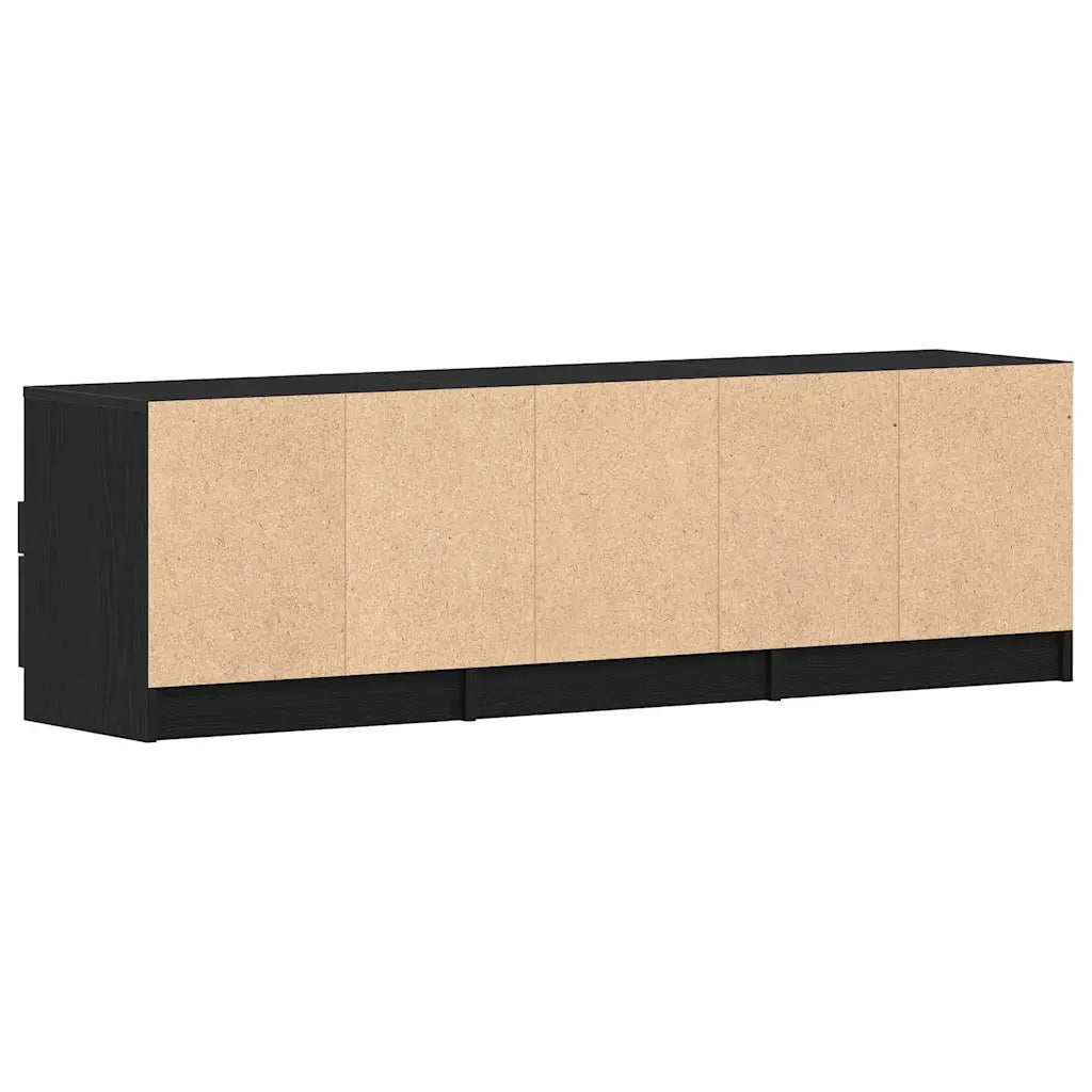 Mobile TV | Armadietto TV | Mobile Porta TV Rovere Nero 150 x 33,5 x 45 cm Legno multistrato