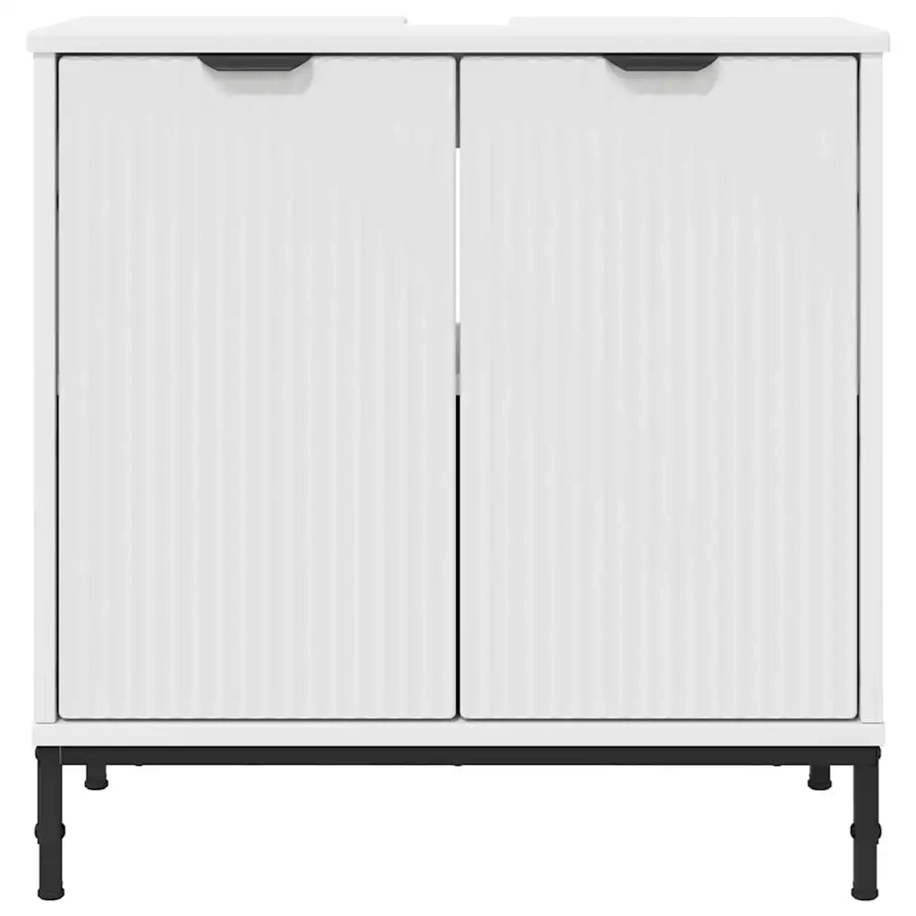Armadio per Lavabo da Bagno Bianco 60,5 x 33,5 x 61 cm 883414
