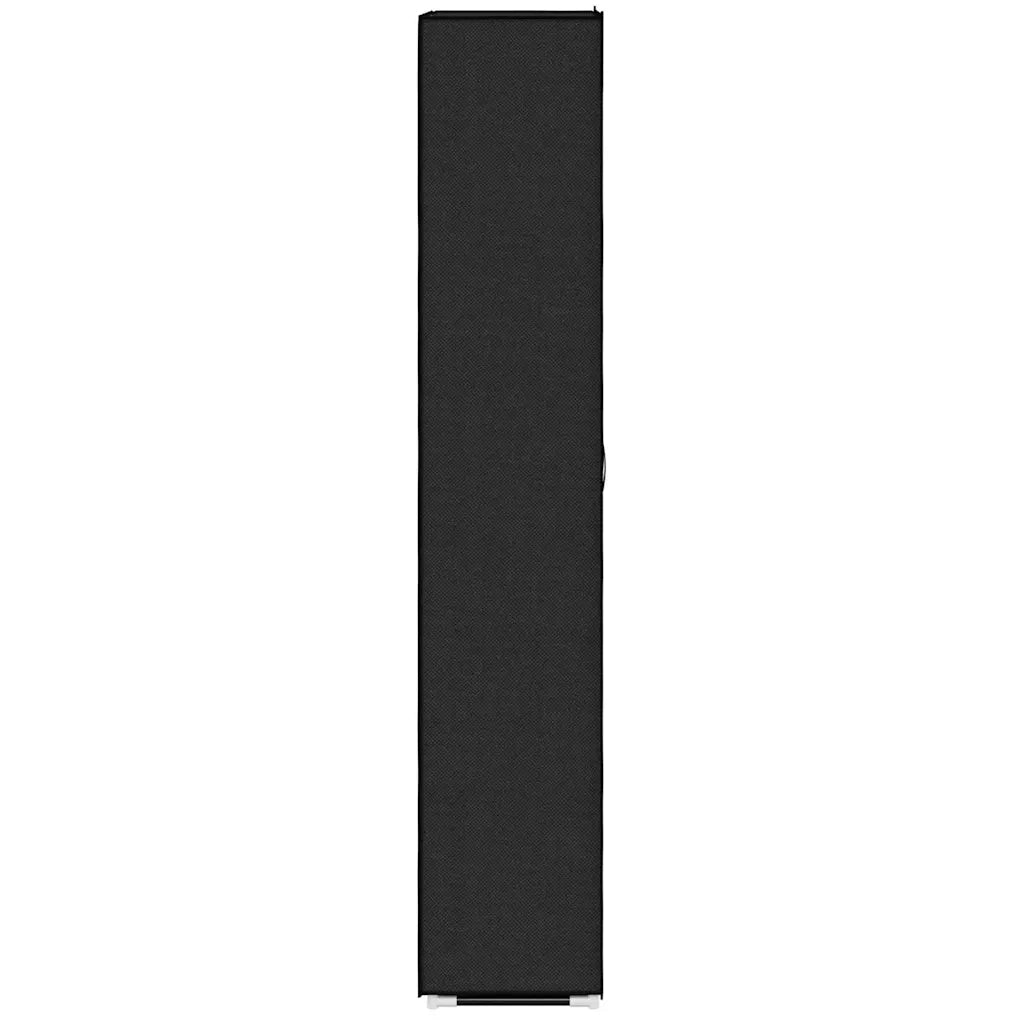 Scarpiera | Mobile per scarpe Nera 60x30x166 cm in Tessuto