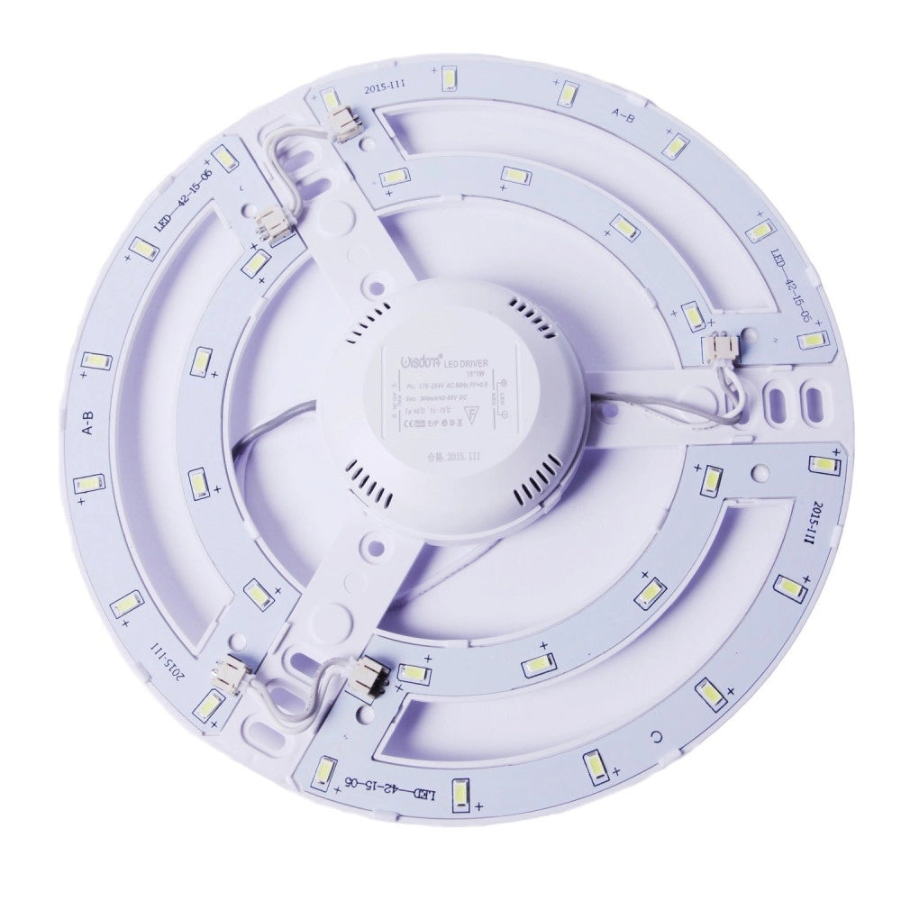 Trade Shop - Corona Led Smd 5630 Wisdom Da 15w  Luce Bianco Freddo E Caldo Con Driver - -bianco Freddo      -