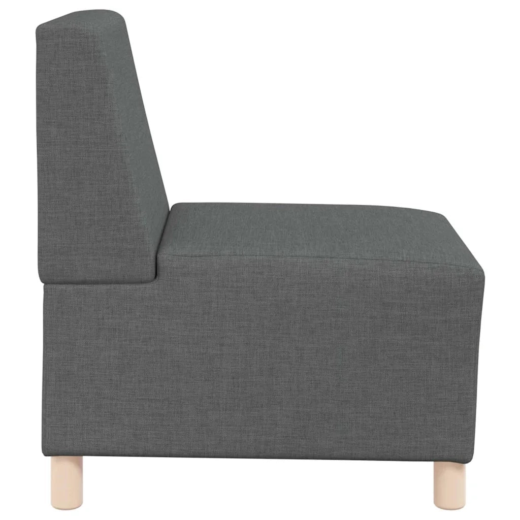 Unità di Divano Modulare Senza Braccioli 3 pcs Grigio scuro 3399793