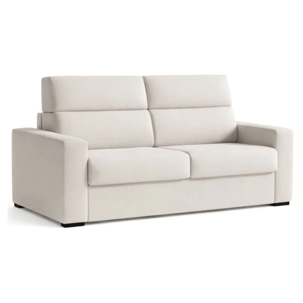 None, Divano Letto 2 Posti Sfoderabile Made in Italy, 180x95 cm Grigio
