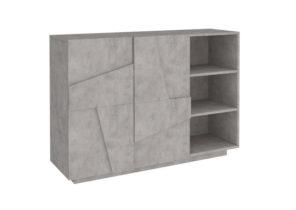 Mobile PING L 121.8 x H 86 x P 39.2 cm grigio cemento
