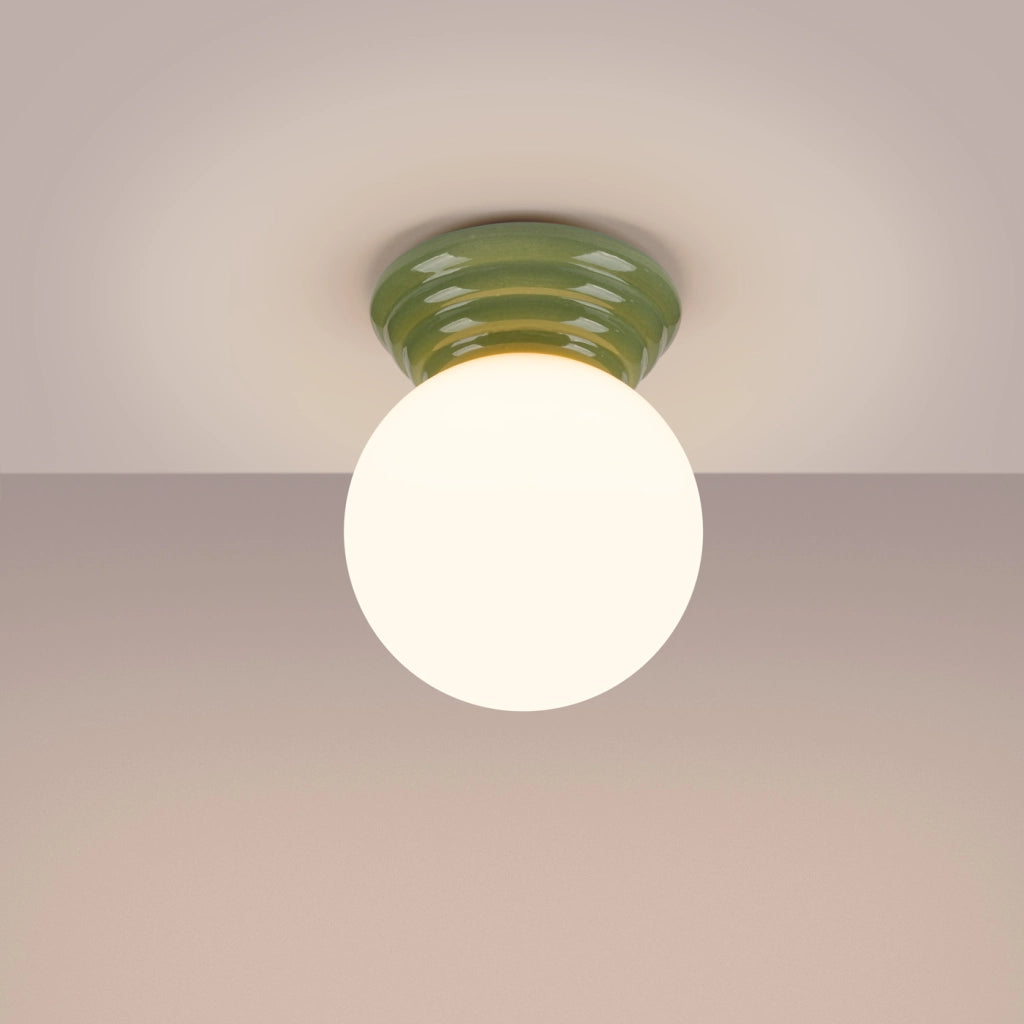Lampada da soffitto ZORI verde IP44