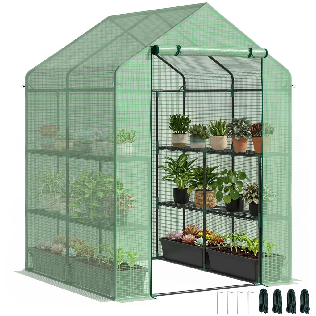 Serra da Giardino con Scaffali ¨C Minimal ¨C Verde 143x138x190 cm