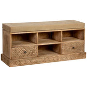 Panca in legno naturale 104x33x48