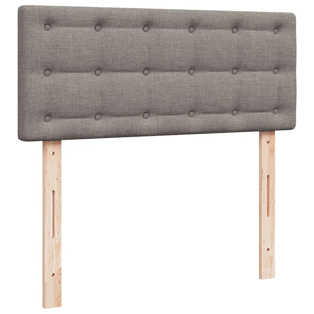 Giroletto a Molle con Materasso Tortora 120x190 cm in Tessuto 3286637