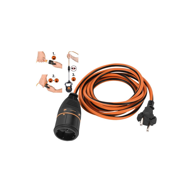 Prolunga Electralock 2×1,5 mm² – 40 m con sistema di blocco – Electralock