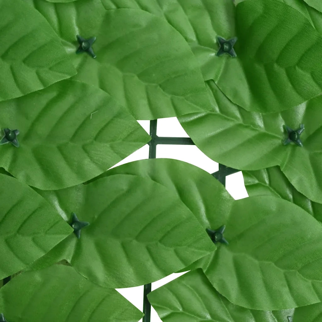 Paravento da Balcone-Divisorio con Foglie Verdi 200x100 cm