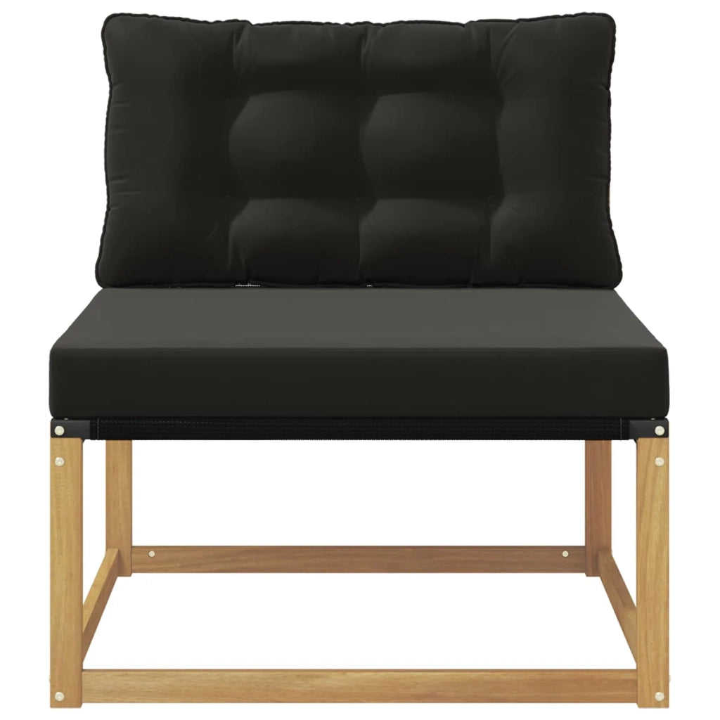 Divano centrale per esterno Bianco 79 x 83 x 73 cm acciaio 901639