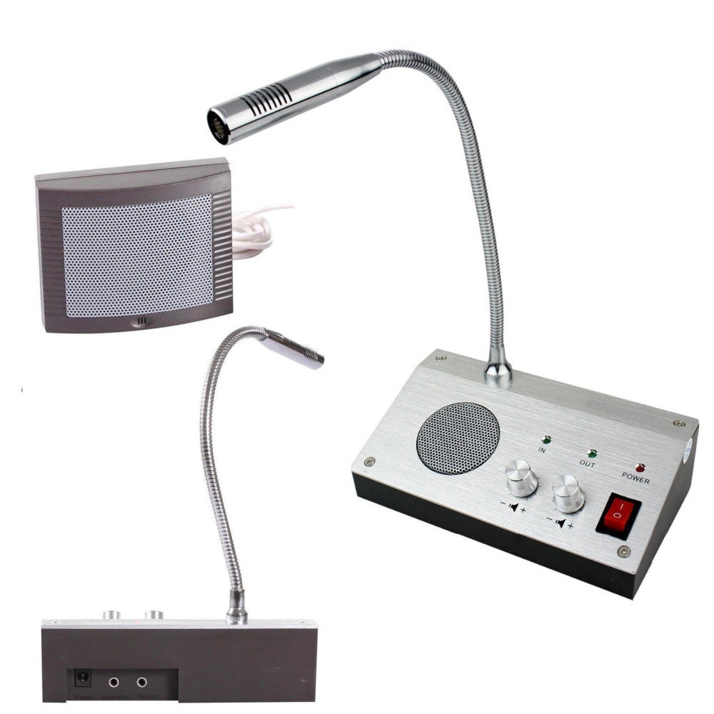 Trade Shop - Microfono Professionale Tavolo 2 Vie Cassa Esterna Ufficio Segreteria Reception -
