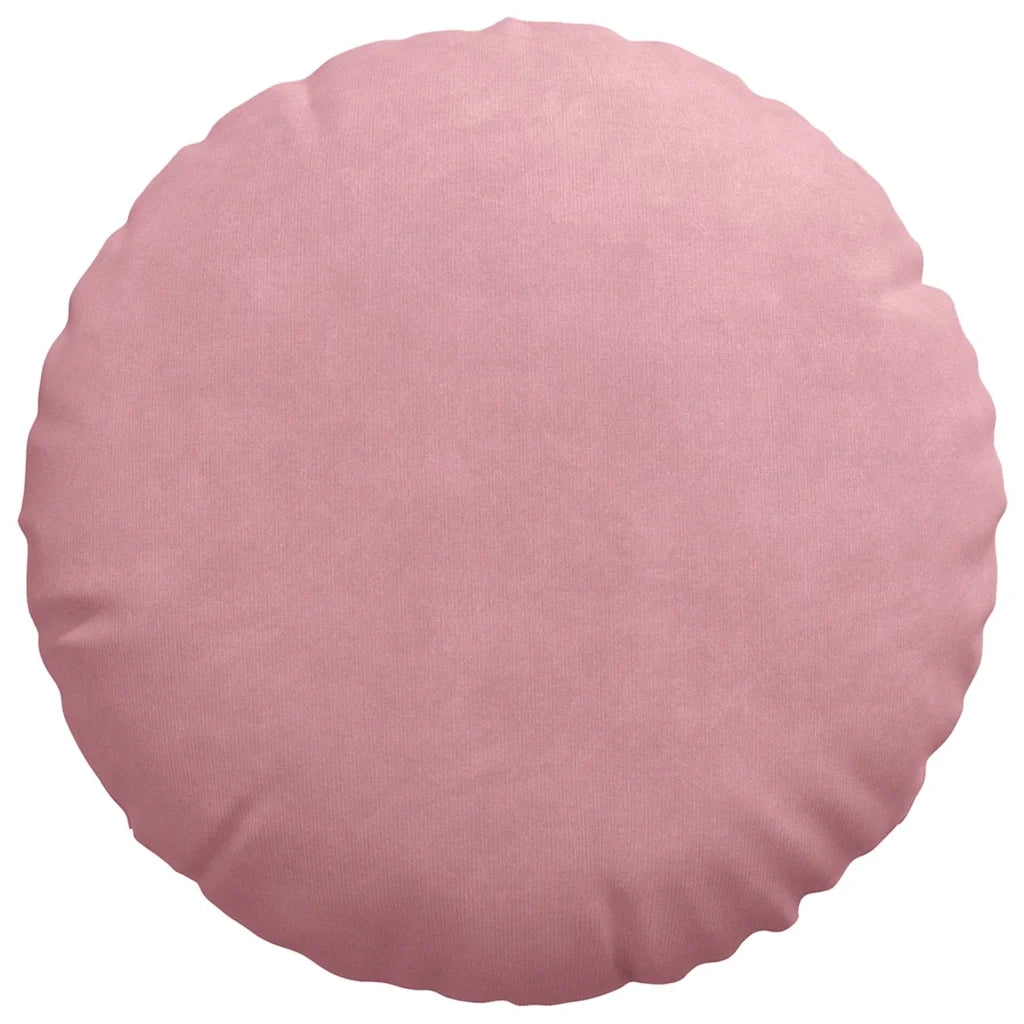 Cuscini per Seduta 2 pcs Rosa Ø60 x 21 cm Velluto 42014215
