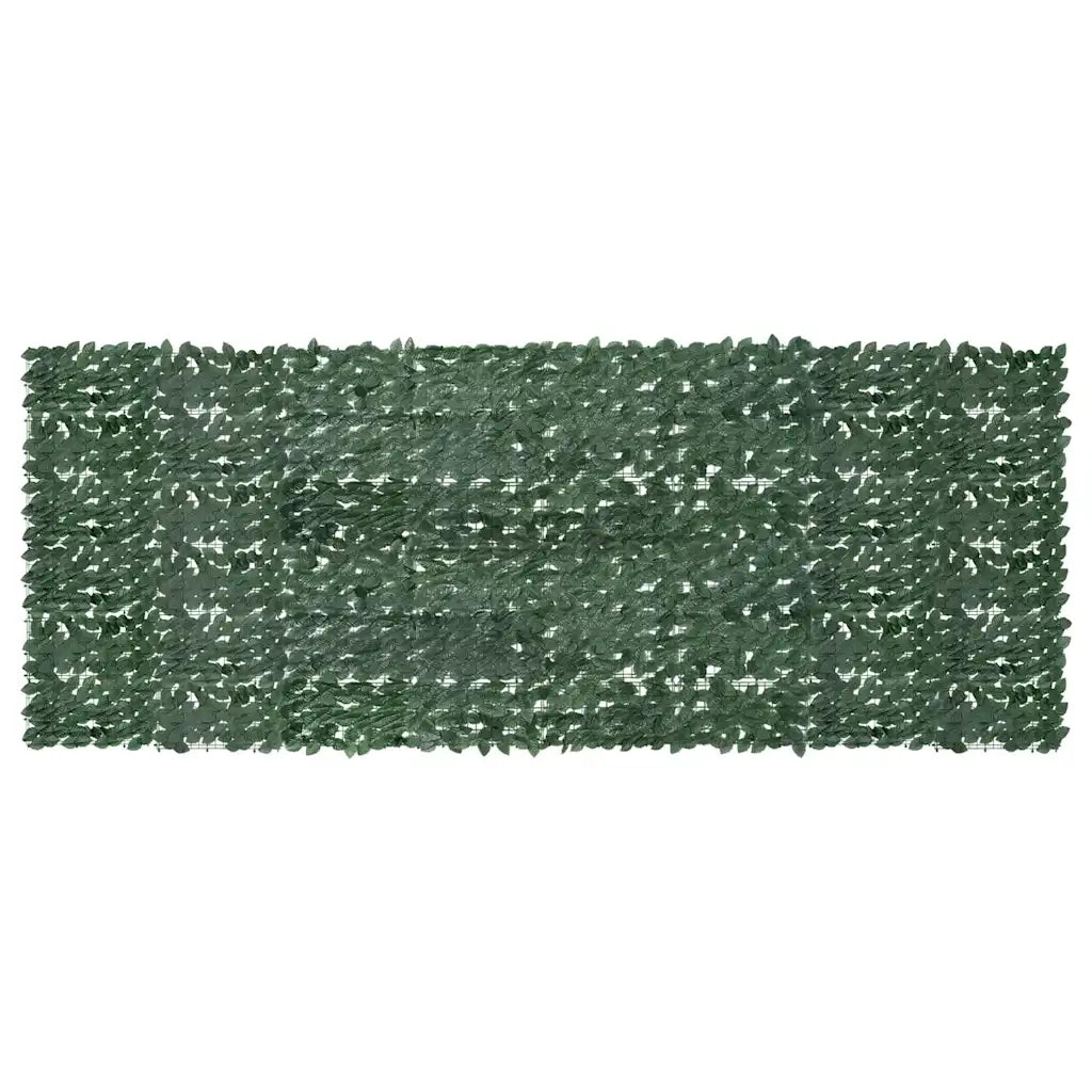 Paravento da Balcone-Pannello per balcone con Foglie Verde Scuro 400x150 cm