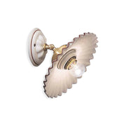 Applique Classica Orientabile L&aposAquila Ottone E Ceramica Decorato 1 Luce E27
