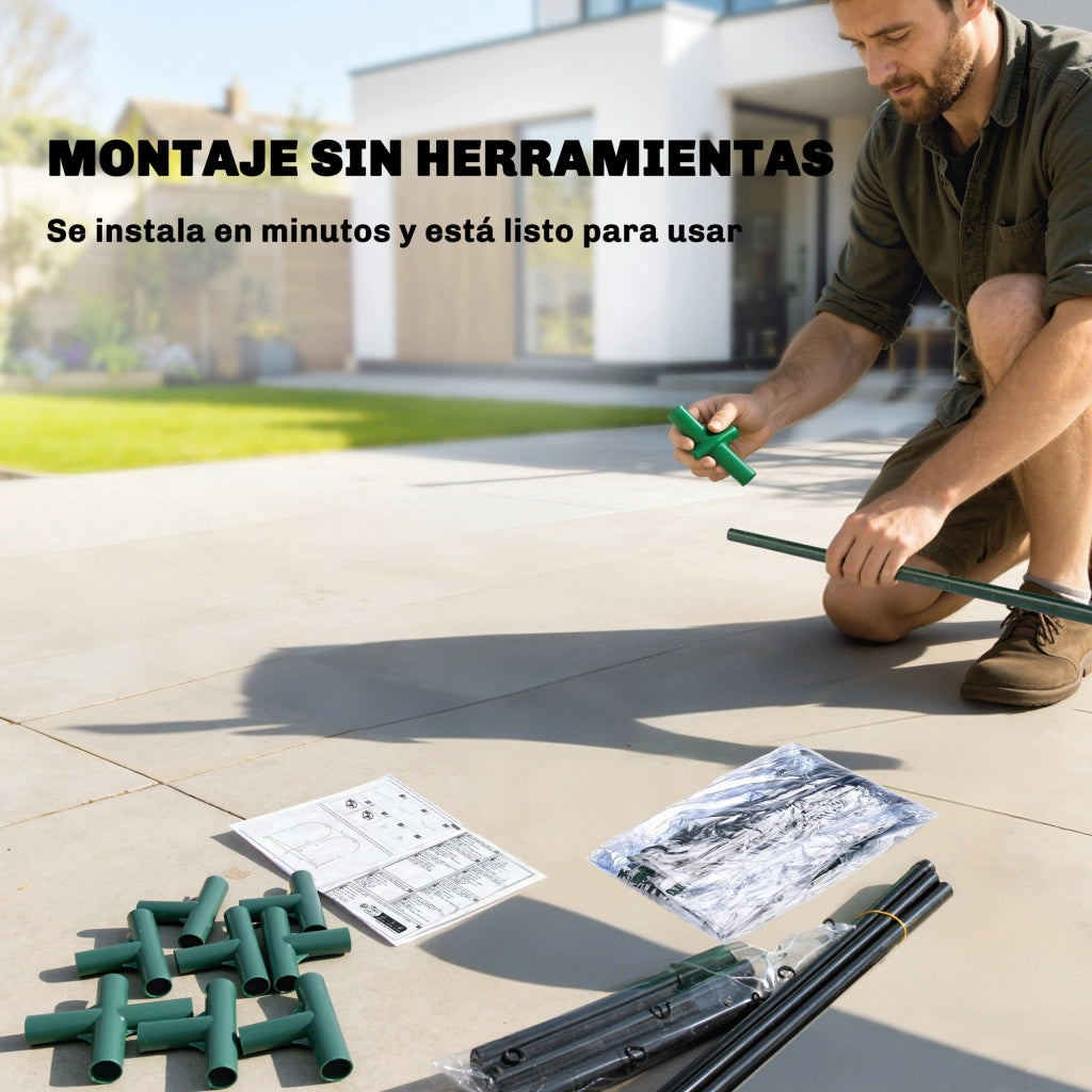 Mini Serra Portatile con Borsa per Piante ¨C Xylo ¨C 68x50x70 cm Verde