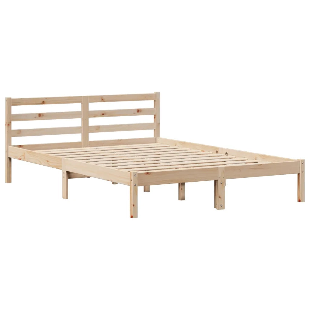 Letto senza Materasso 120x200 cm in Legno Massello di Pino