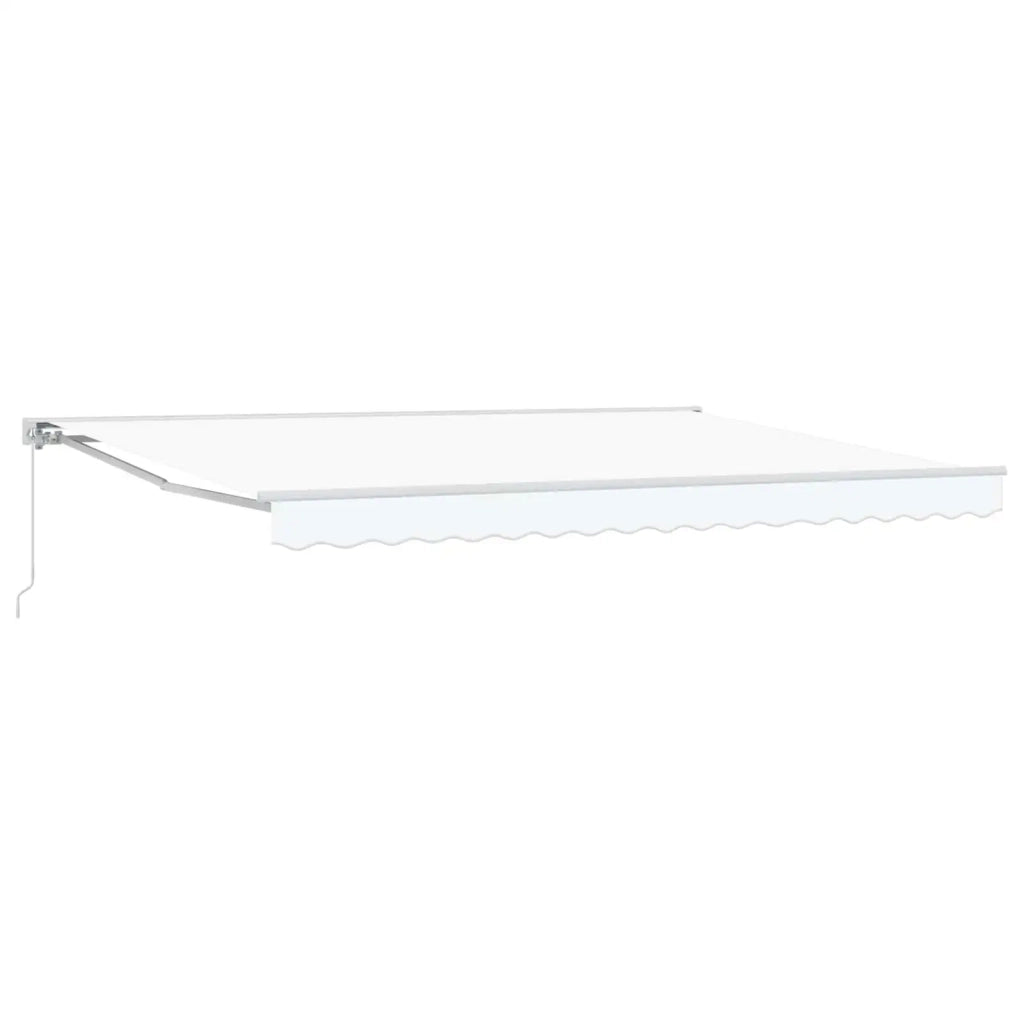 Tenda retrattile manuale Bianco 4 × 3,5 m 3420282