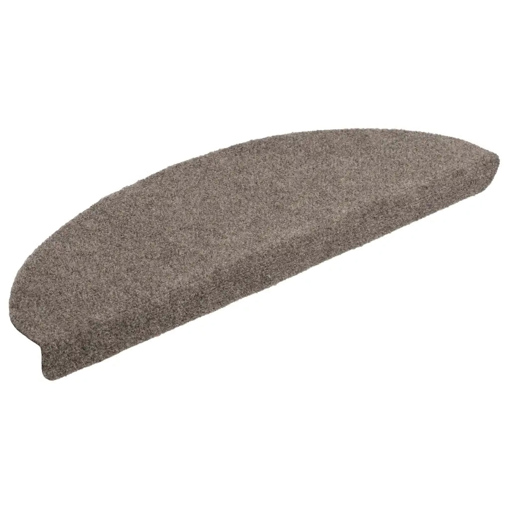 Tappetini per scale autoadesivi 10 pz | Gradini per Scale 65x21x4 cm beige semicircolari grandi