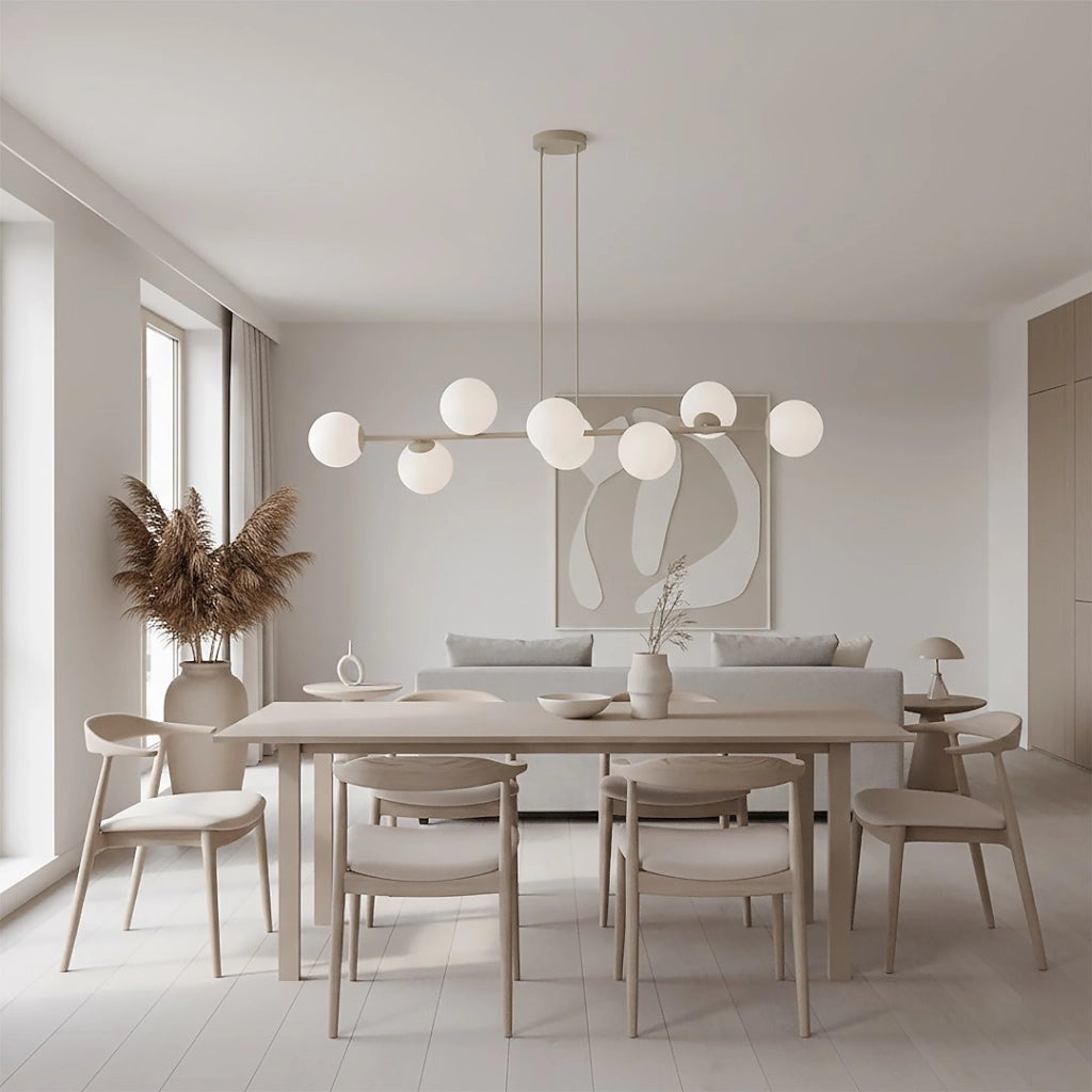 Lampada a sospensione MAGNUS 8xE14 beige Emibig