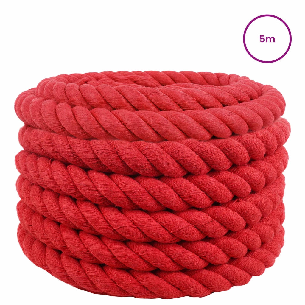 Corda Rosso 6 x 6 x 500 cm Cotone 42011938