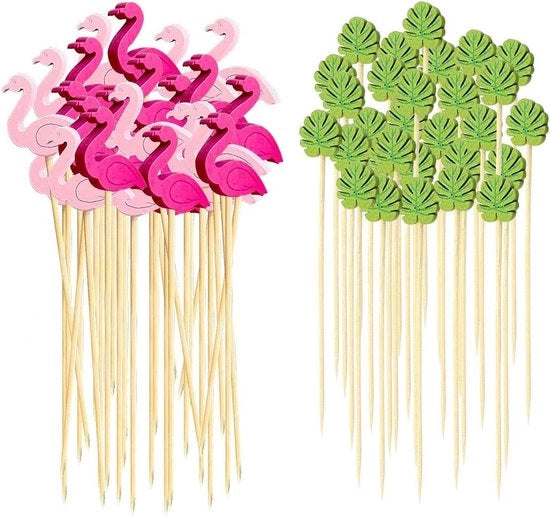 200 pezzi di decorazioni per cocktail in legno - spiedini per alimenti in legno - decorazioni per feste - spiedini decorativi in legno - spiedini creativi per alimenti