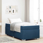 Struttura del letto con materasso Blu 80 x 200 cm Tessuto 3399151