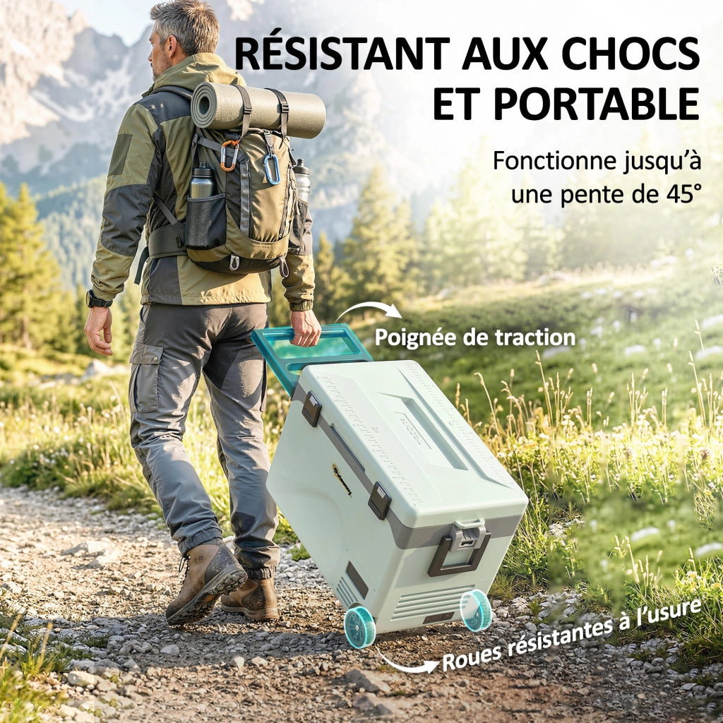Frigorifero da Viaggio 42,5 L ¨C zephmum ¨C Verde, con App, -20¡ãC a 20¡ãC