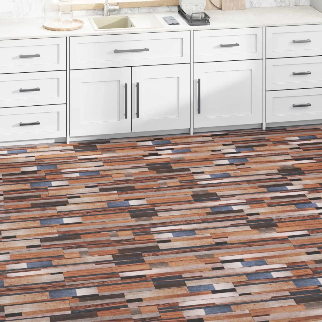Tavole per Pavimenti 18 pz Multicolore 2,51 m2 PVC CFW5825704