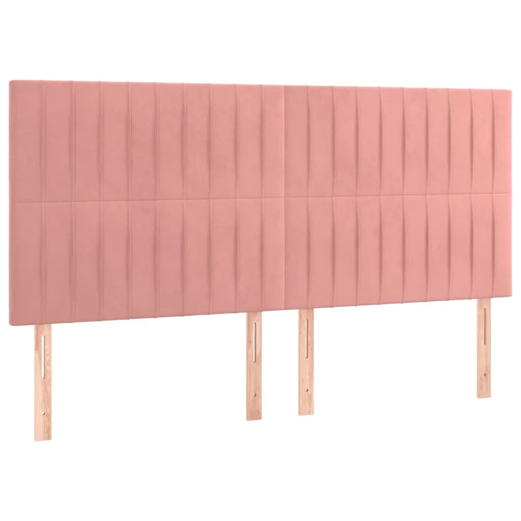 Testiera | Testata Rosa 160x5x118/128 cm Velluto