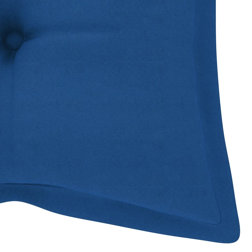 Panca da Giardino Pieghevole con Cuscino 118 cm in Bambù 3063874