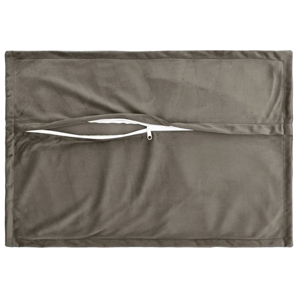 Federa 6 pcs HOUTEN Grigio Chiaro 40 x 60 cm Velluto 917451