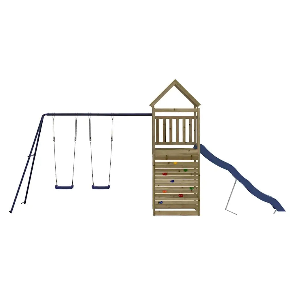 Set da Gioco da Esterno in Legno di Pino Impregnato 3156990