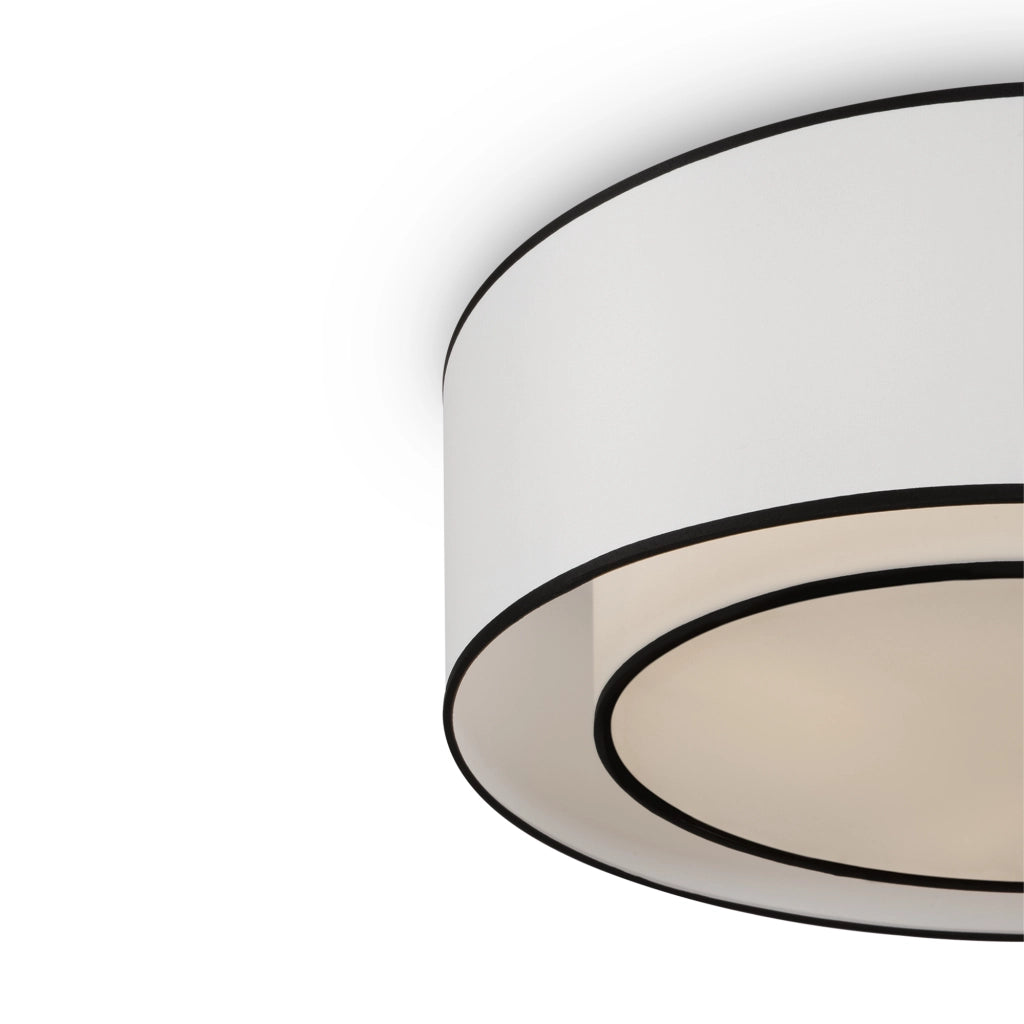 Plafoniera rotonda Maytoni Bergamo bianca Ø52cm E27