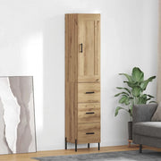 Credenza con Cassetto-Buffet-Armadio da cucina Rovere artigianale 34,5 x 34 x 180 cm 704499