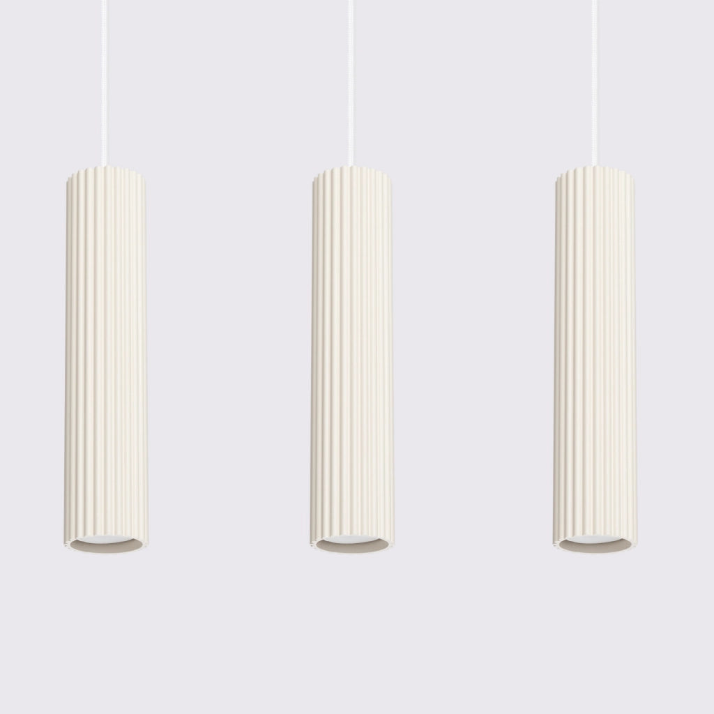 Lampada a sospensione KARBON 3L beige