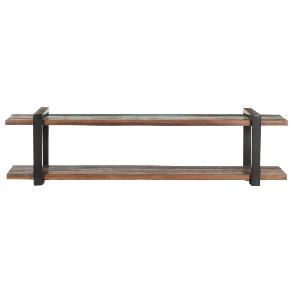 Mobile Porta TV-Credenza TV 160x40x40 cm in Legno Massello di Recupero