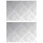 Gradini per Scale 2 pz | Tappetini per scale autoadesivi Argento 30 x 20 cm Alluminio