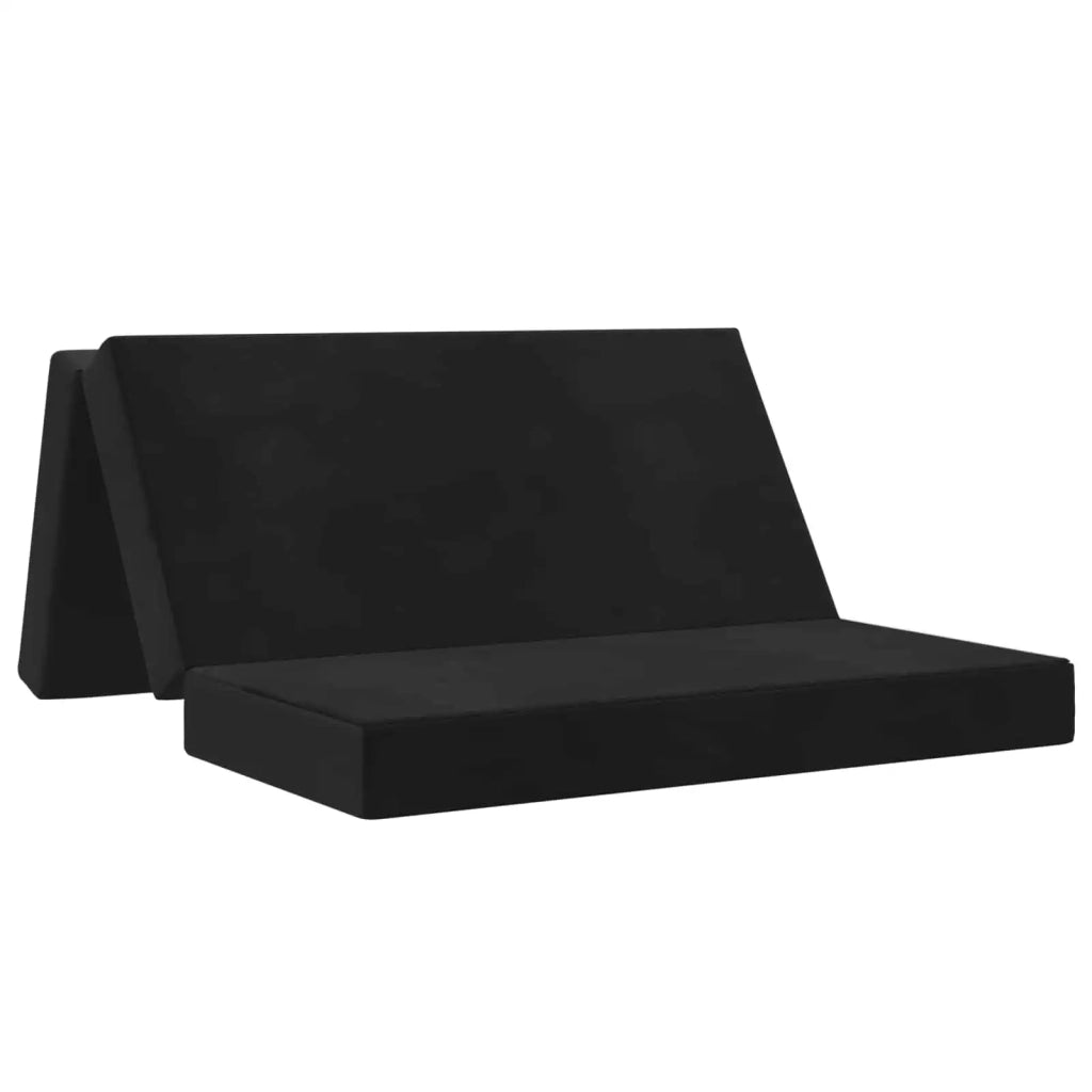 Divano Letto Pieghevole 140 x 67 x 45 cm Nero 900231