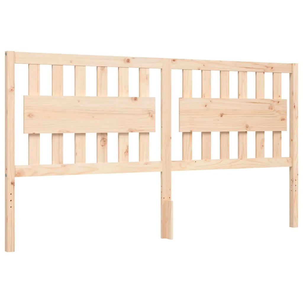Letto matrimoniale | Letto per adulti | Giroletto con Testiera Super King Size in Legno Massello